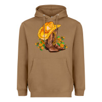 Toasted Coconut yellow  cowgirl and roses Heavyweight Hoodie - AdoDesignShop