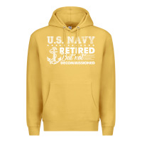 Antique Gold US Navy Retired Shirt Premium Hoodie - longCreatives