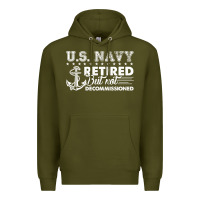 Army Green US Navy Retired Shirt Premium Hoodie - longCreatives