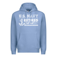 Colony Blue US Navy Retired Shirt Premium Hoodie - longCreatives
