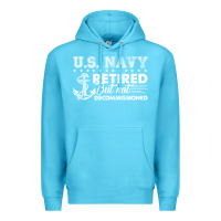 Ocean Blue US Navy Retired Shirt Premium Hoodie - longCreatives