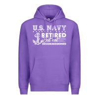 Purple US Navy Retired Shirt Premium Hoodie - longCreatives