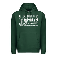 Sports Green US Navy Retired Shirt Premium Hoodie - longCreatives