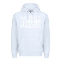 White US Navy Retired Shirt Premium Hoodie - longCreatives