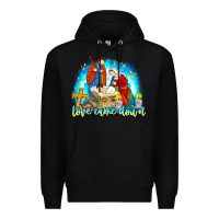 Black Love Came Down Premium Hoodie - CowhideDigitalArt