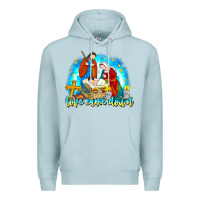 Blue Mist Love Came Down Premium Hoodie - CowhideDigitalArt