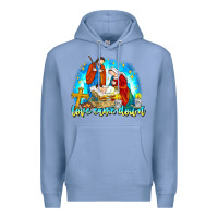 Colony Blue Love Came Down Premium Hoodie - CowhideDigitalArt