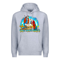 Heather Grey Love Came Down Premium Hoodie - CowhideDigitalArt