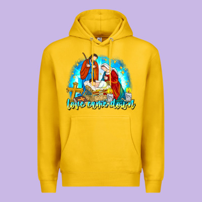 Love Came Down Premium Hoodie Designed By Cowhidedigitalart