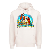 Pale Pink Love Came Down Premium Hoodie - CowhideDigitalArt