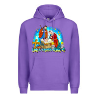 Purple Love Came Down Premium Hoodie - CowhideDigitalArt