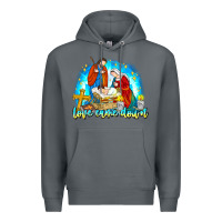 Rock Love Came Down Premium Hoodie - CowhideDigitalArt