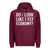 Burgundy Do I Look Like I Fly Economy  Funny First Class Traveling Premium Hoodie - longCreatives