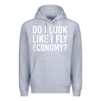 Heather Grey Do I Look Like I Fly Economy  Funny First Class Traveling Premium Hoodie - longCreatives