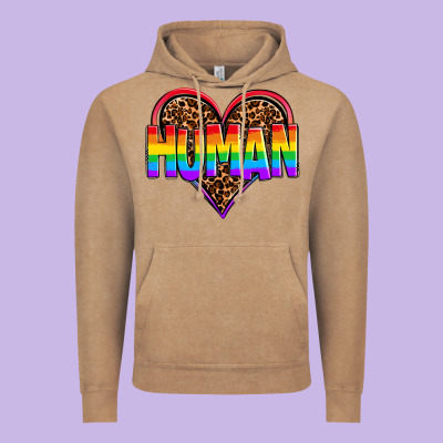 Lgbt Pride Human Vintage Hoodie Designed By Oliviacreatesart