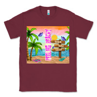 Burgundy feeling beachy Classic Tee - TumblerDesignByShophia