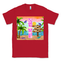 Red feeling beachy Classic Tee - TumblerDesignByShophia