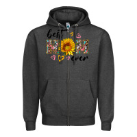 Charcoal Heather best mom ever with sunflower Zipper Hoodie - Artiststas