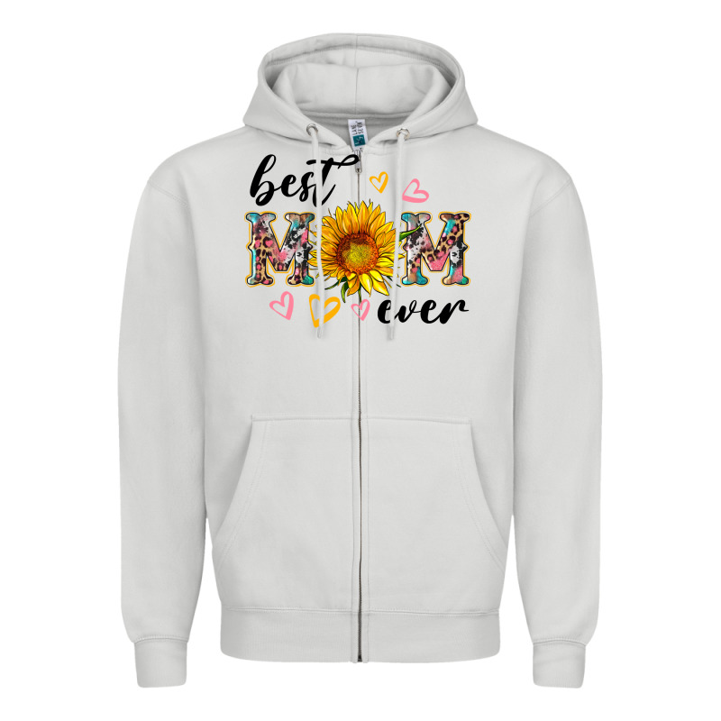 Best Mom Ever With Sunflower Zipper Hoodie by Artiststas | Teevron