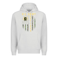 Dove Grey US ARMY Retired  Distressed American Flag Patriotic Premium Hoodie - longCreatives