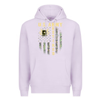 Lilac US ARMY Retired  Distressed American Flag Patriotic Premium Hoodie - longCreatives