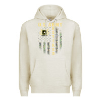 Oatmeal Heather US ARMY Retired  Distressed American Flag Patriotic Premium Hoodie - longCreatives