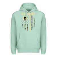 Seafoam US ARMY Retired  Distressed American Flag Patriotic Premium Hoodie - longCreatives
