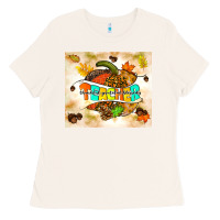 Bone fall teacher pumpkin Ladies Tee - TumblerDesignByShophia