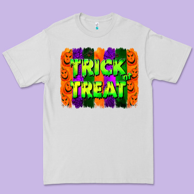 Trick Or Treat Brushstroke Premium Tee Designed By Jasminsmagicworld