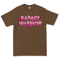 Cacao Badass warrior Breast Cancer Premium Tee - NancyCooperArtShop