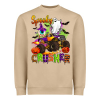 Mushroom spooky cruhser with monster truck Heavyweight Sweatshirt - Artiststas