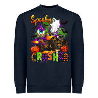 Navy spooky cruhser with monster truck Heavyweight Sweatshirt - Artiststas