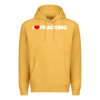 Mustard I Love Fracking Premium Hoodie - longCreatives