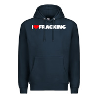 Navy I Love Fracking Premium Hoodie - longCreatives