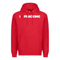 Red I Love Fracking Premium Hoodie - longCreatives