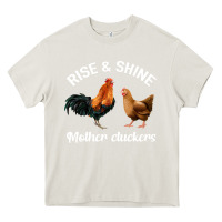 Cream Rise and Shine Mother Cluckers Heavy Core Tee - Bettercallsaul