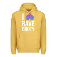 Antique Gold I Love Rave Booty I Heart Rave Tops Premium Hoodie - longCreatives