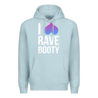 Blue Mist I Love Rave Booty I Heart Rave Tops Premium Hoodie - longCreatives