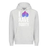 Dove Grey I Love Rave Booty I Heart Rave Tops Premium Hoodie - longCreatives