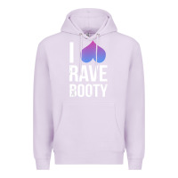 Lilac I Love Rave Booty I Heart Rave Tops Premium Hoodie - longCreatives