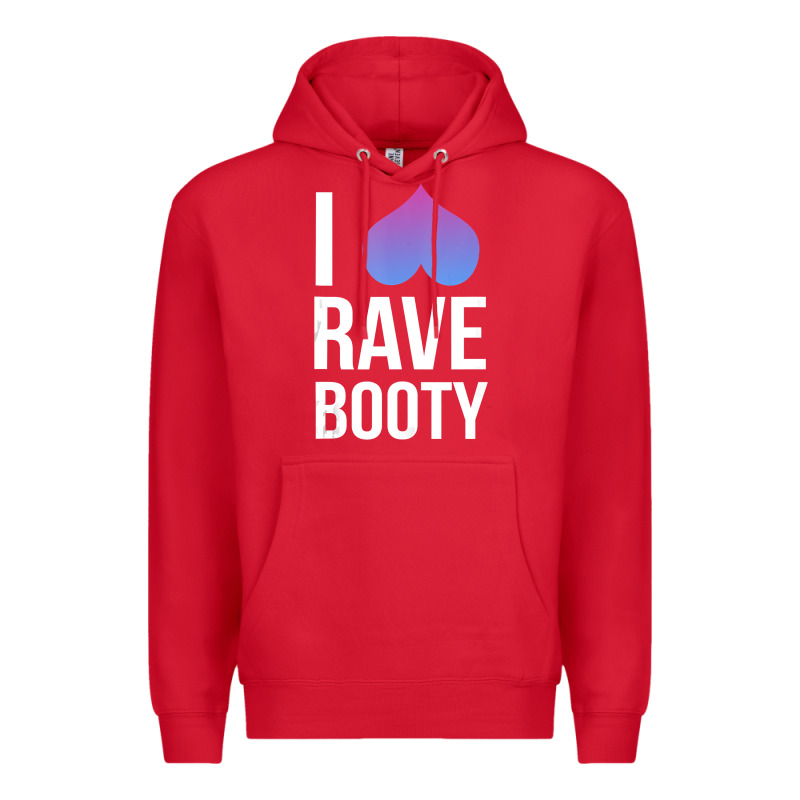 I Love Rave Booty I Heart Rave Tops Premium Hoodie by longCreatives | Teevron