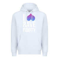 White I Love Rave Booty I Heart Rave Tops Premium Hoodie - longCreatives