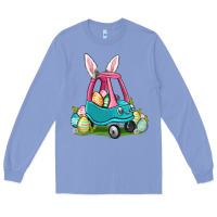 Colony Blue Easter toddler car Long Sleeve Tee - OliviaCreatesArt