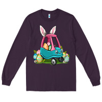 Plum Easter toddler car Long Sleeve Tee - OliviaCreatesArt