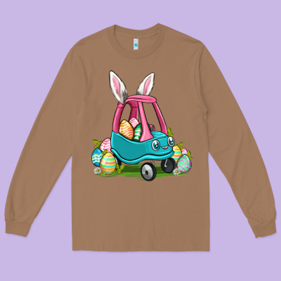 Easter Toddler Car Long Sleeve Tee Designed By Oliviacreatesart