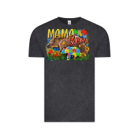 Vintage Black Mama bear Autism Vintage Tee - CowGirlArtShop