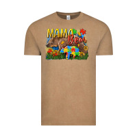 Vintage Coffee Mama bear Autism Vintage Tee - CowGirlArtShop