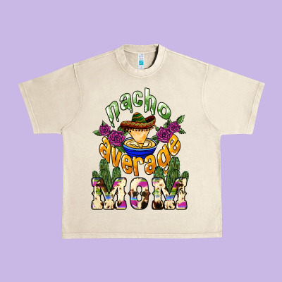 Nacho Average Mom Mother's Day Urban Heavy Tee Designed By Howdyjamesfarm