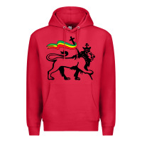 Cardinal Rasta Lion of Judah Rastafarian Reggae Lion and Christian Premium Hoodie - longCreatives