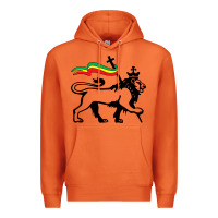 Carrot Rasta Lion of Judah Rastafarian Reggae Lion and Christian Premium Hoodie - longCreatives